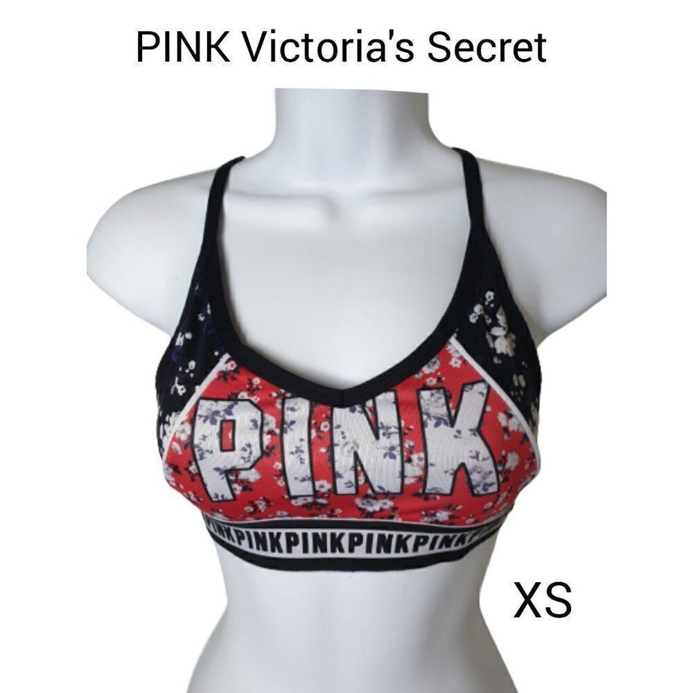 PINK VS Ultimate Sports Bra XS Low Mid Impact Performance Sports Bra XS